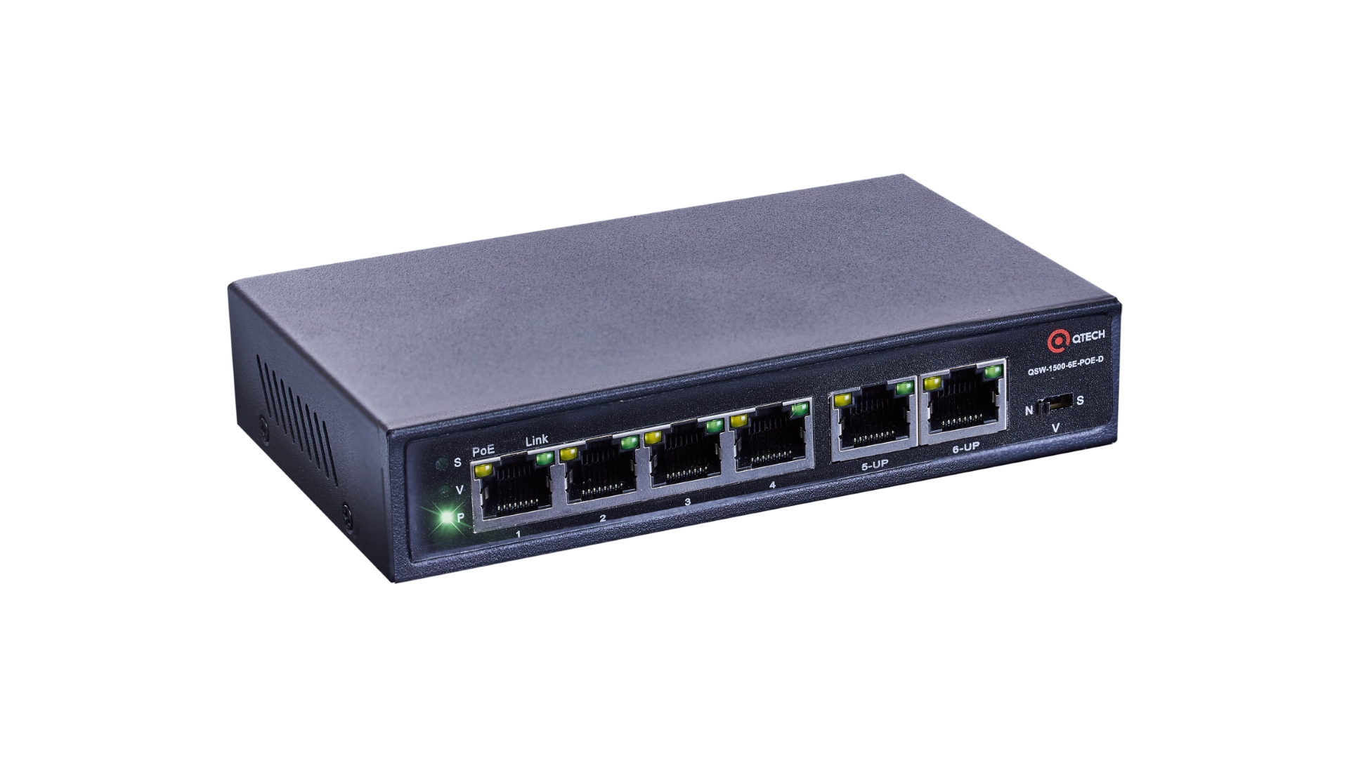 

Коммутатор Qtech QSW-1500-6E-POE-D, кол-во портов: 6x100 Мбит/с, PoE: 4x15.4Вт (макс. 30Вт) (QSW-1500-6E-POE-D), QSW-1500-6E-POE-D