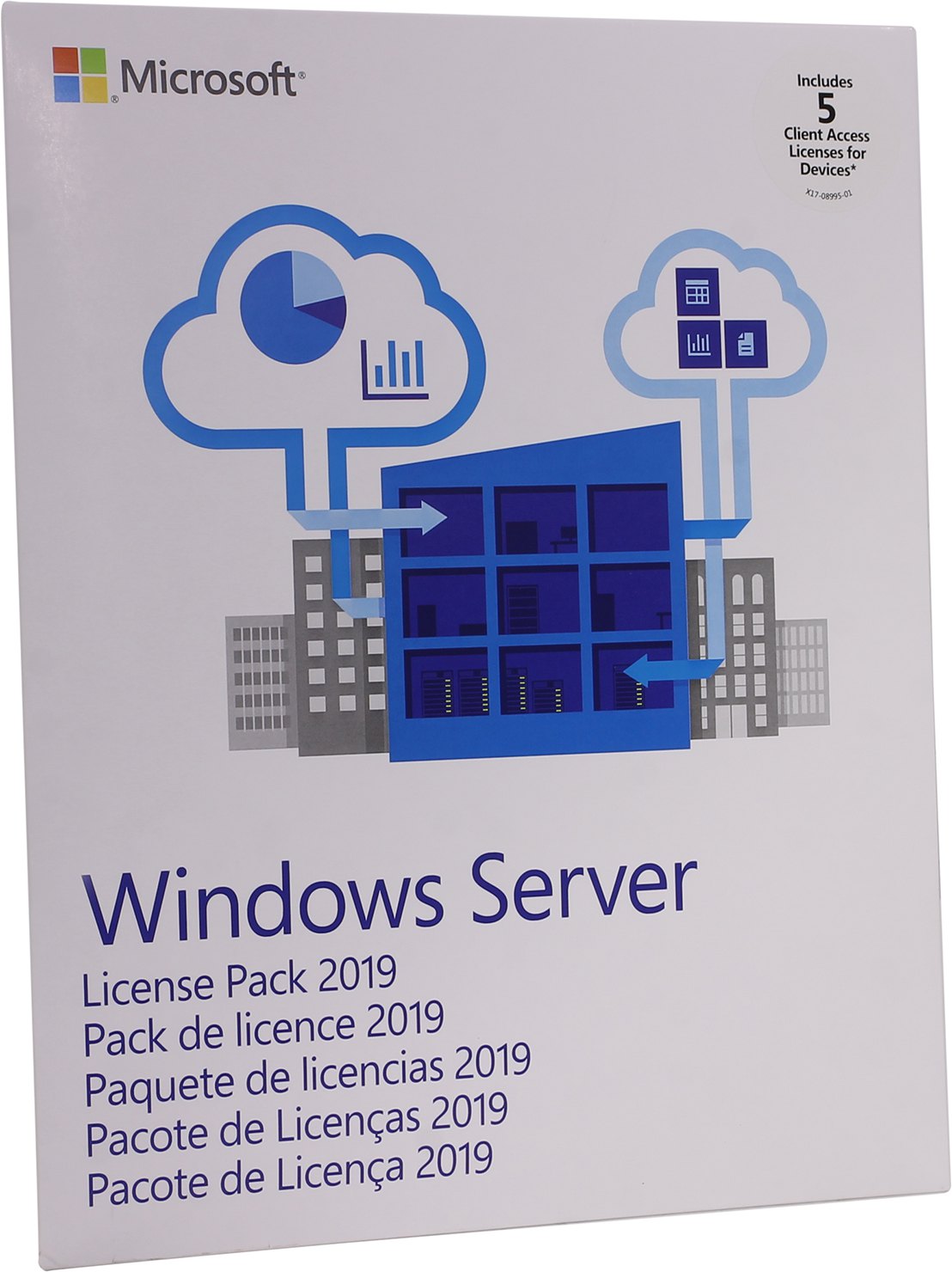 

Лицензия Microsoft Windows Server CAL 2019, English, 5 Device CAL, BOX (R18-05656), Windows Server CAL 2019