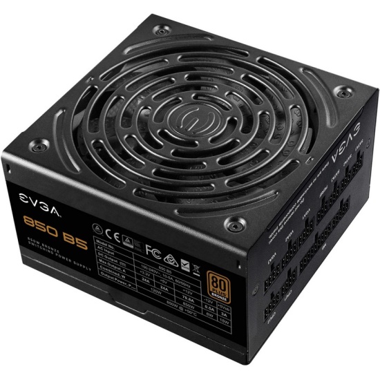 

Блок питания 850Вт ATX EVGA B5 850W, 135 мм, 80 Plus Bronze (220-B5-0850-V2), Черный, B5 850W