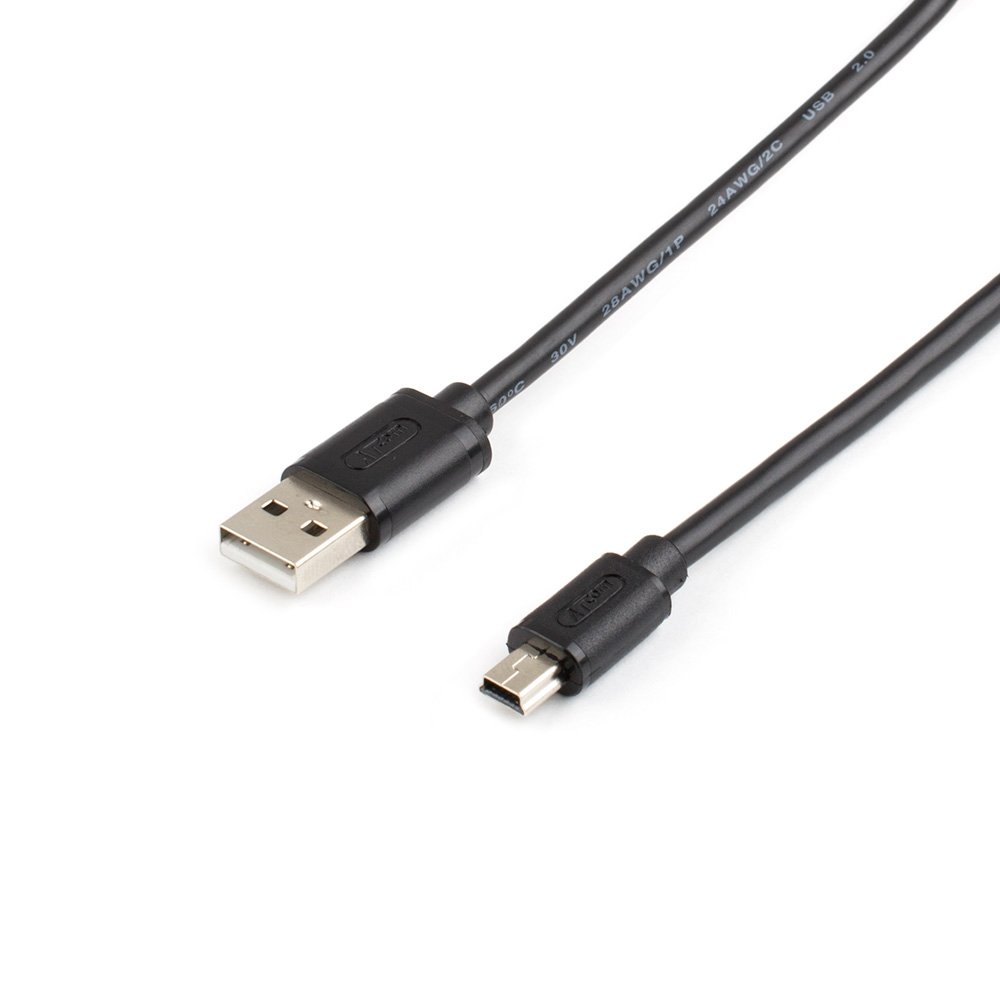 

Кабель Mini USB 2.0(Bm)-USB 2.0(Am), 80см, белый ATCOM (AT3793)