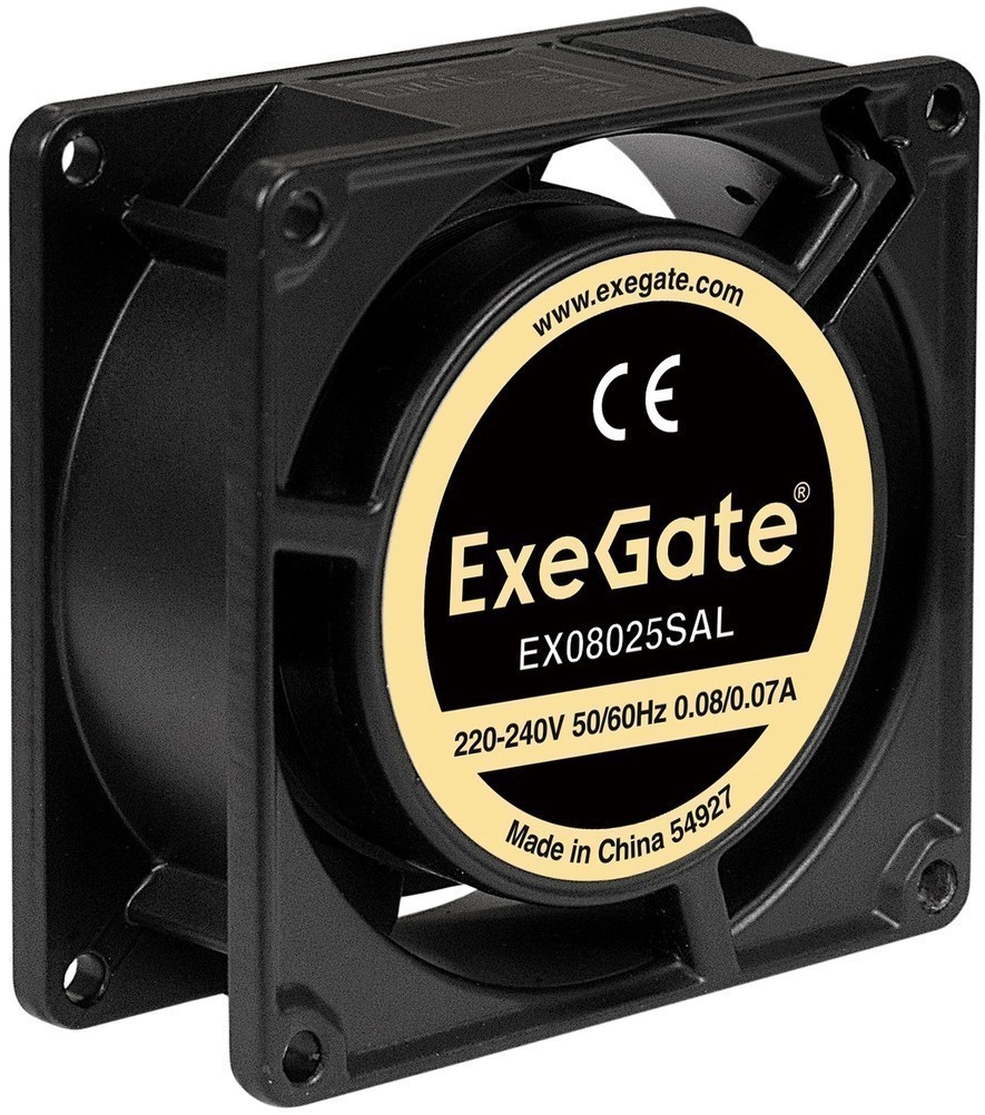 

Вентилятор ExeGate EX08025SAL, 220V, 80 мм, 2500rpm, 31 дБ, провод 30см, 1шт (EX288996RUS), EX08025SAL, 220V