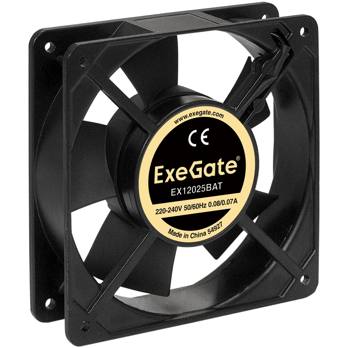 Вентилятор ExeGate EX12025BAT, 220V, 120 мм, 1шт