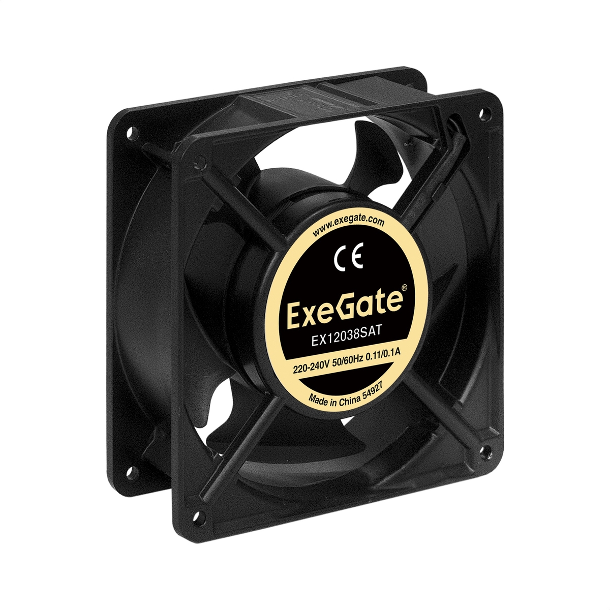 

Вентилятор ExeGate EX12038SAT, 220V., 120 мм, 2600rpm, 42 дБ, клеммы, 1шт (EX289021RUS), EX12038SAT, 220V.