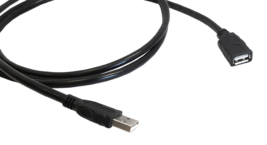 

Кабель USB 2.0(Af)-USB 2.0(Am), 10.7м, черный Kramer (CA-UAM/UAF-35), 0