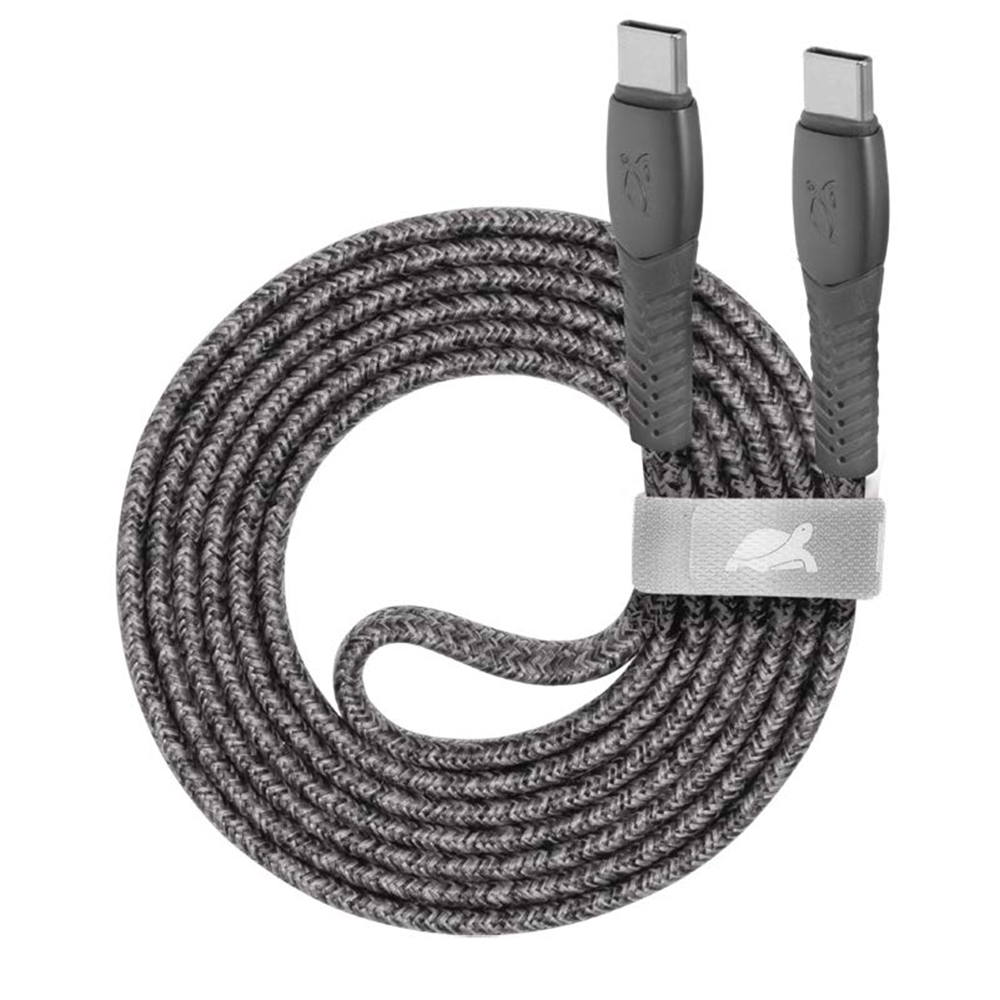 

Кабель USB Type-C (m)-USB Type-C, плоский, экранированный, 1.2м, серый RivaCase (PS6105)