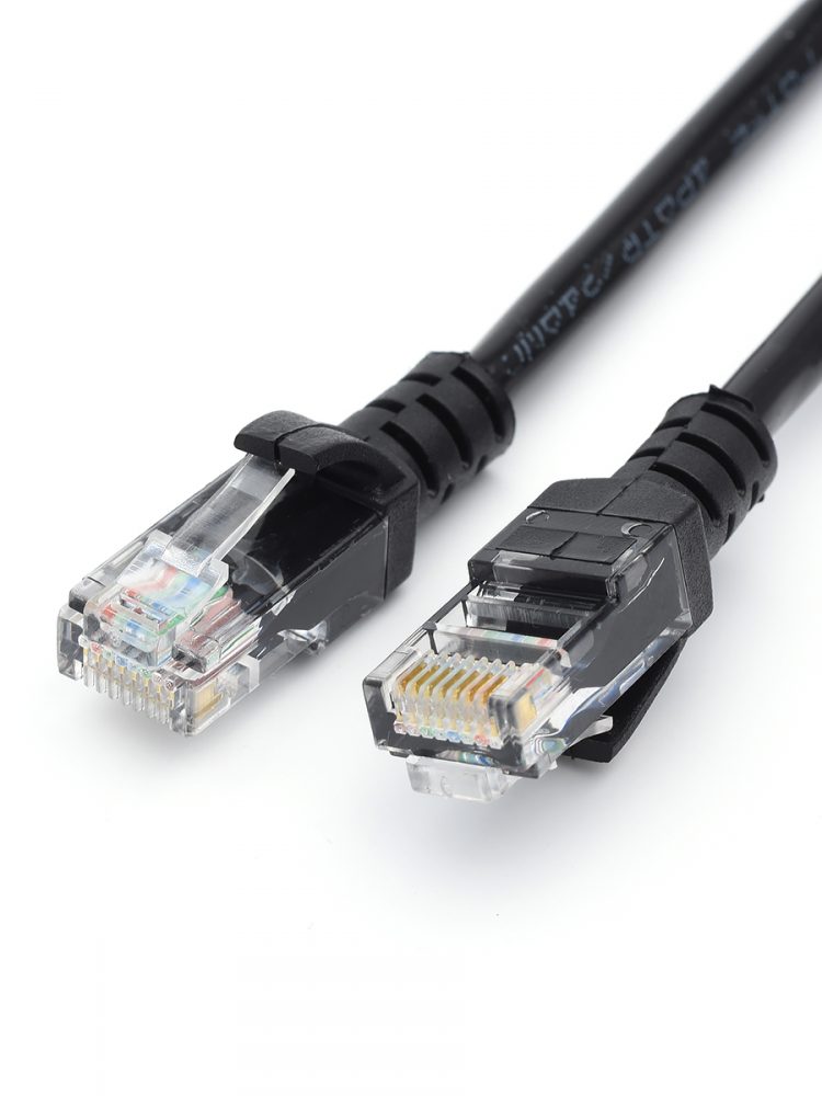 Патч-корд UTP кат.5e, 0.5м, RJ45-RJ45, черный, GEPLINK (GL8160)