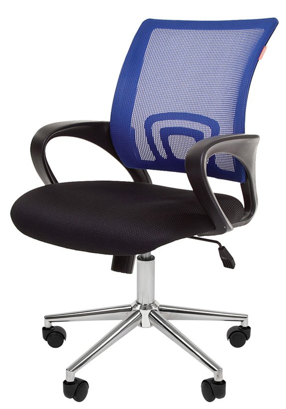 

Кресло офисное Chairman 696 черный/синий (00-07077472), 696