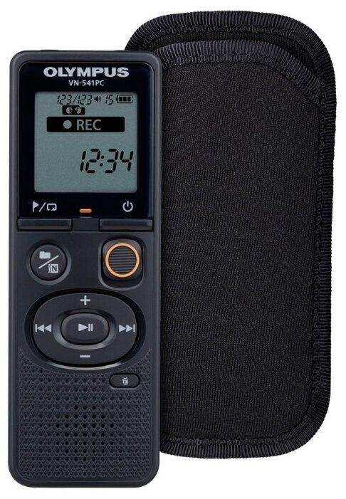 Диктофон Olympus VN-540PC 4Gb, черный + чехол