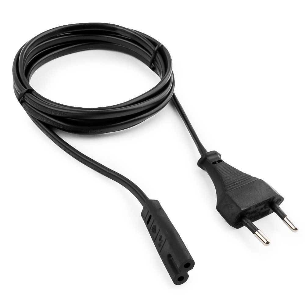 

Кабель питания Europlug(M)-IEC-320-C7, 10A, 1м, черный Cablexpert PC-184 (PC-184/2-1M), PC-184