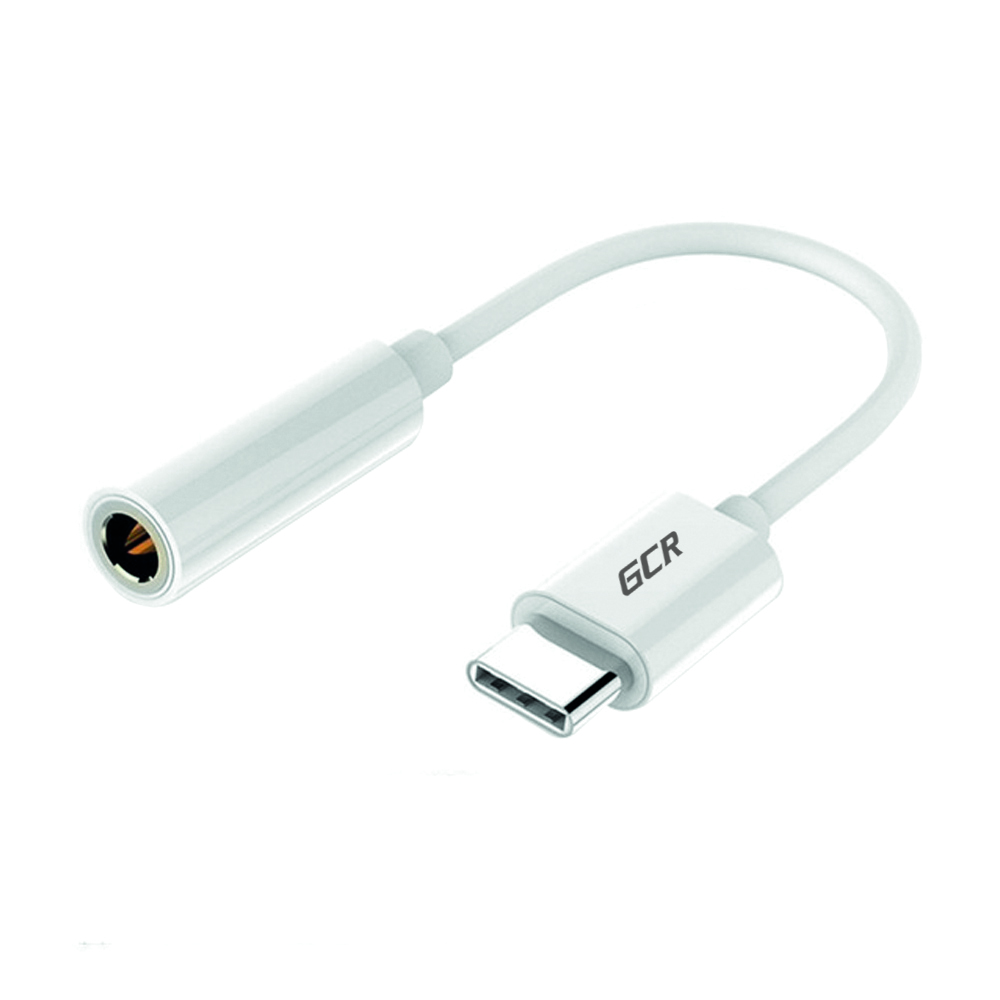 

Кабель Jack 3.5mm(F)-USB Type-C(m), экранированный, белый Greenconnect GCR-UC2AUXF (GCR-52331), GCR-UC2AUXF