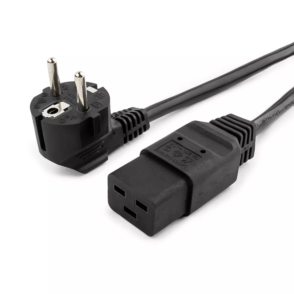 

Кабель питания IEC-320-C19-Schuko (Euro)(M), 16A, 220В, 1.8м, черный Cablexpert (PC-SH-C19-16A-1.8)