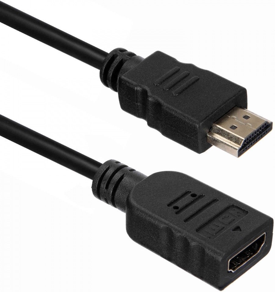 

Кабель HDMI(19M)-HDMI(19F) v1.4 4K, экранированный, 5 м, черный ACD (ACD-DHHF1-50B)