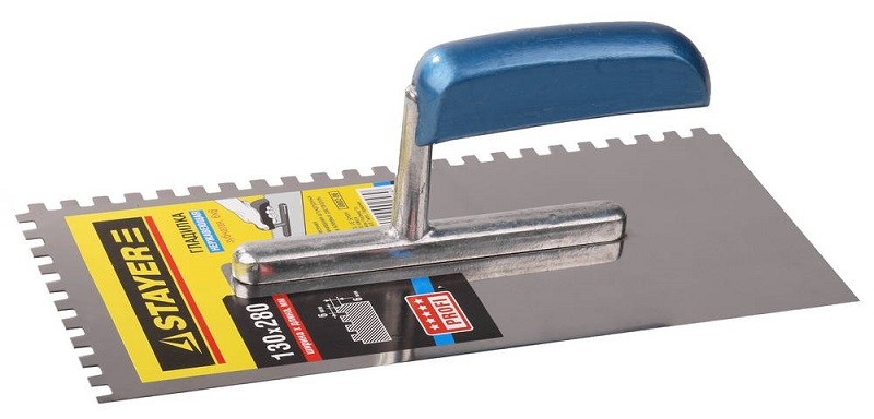 Гладилка Stayer Profi, зубчатая, 13 смx28 см