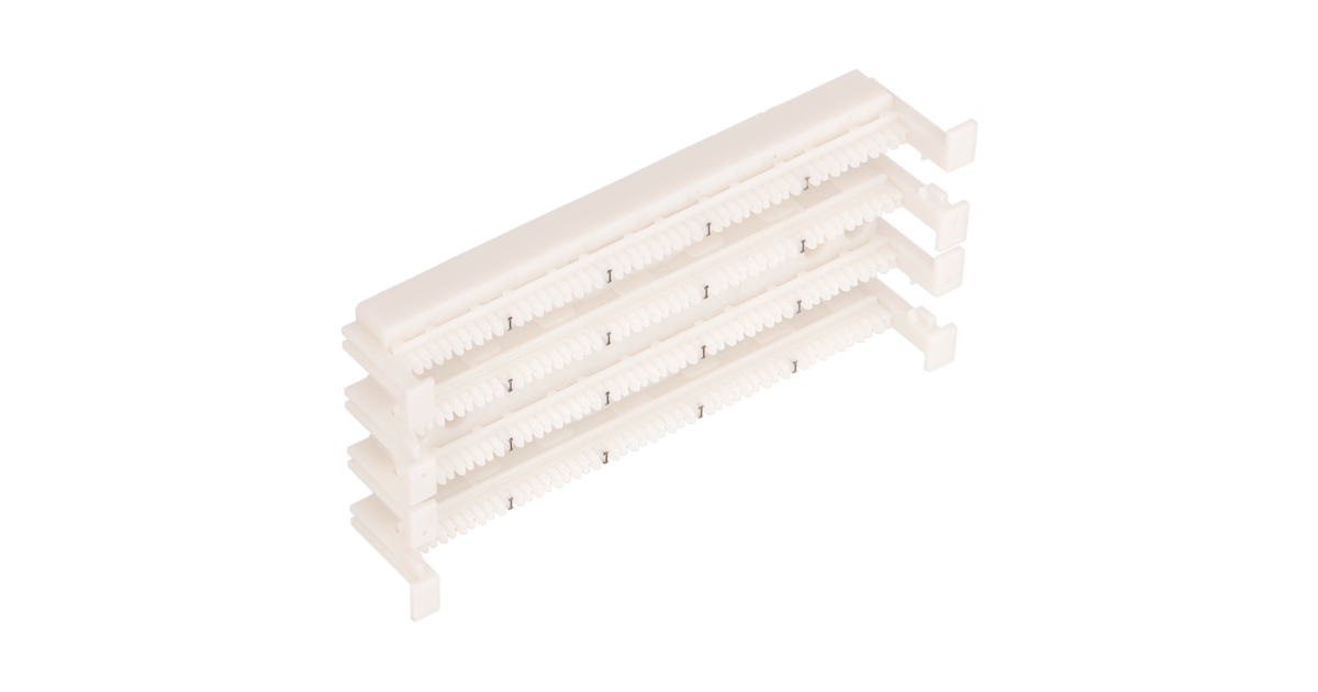 Блок настенный, 100 пар, белый, 110 тип, без ног, NIKOMAX (NMC-CB110-100NL) 110 типа - фото 1