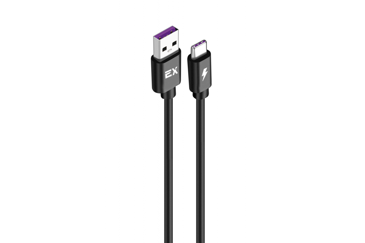 

Кабель USB 2.0 Type-C(m)-USB 2.0(Am), 5A, 1м, черный Exployd (EX-K-1141)