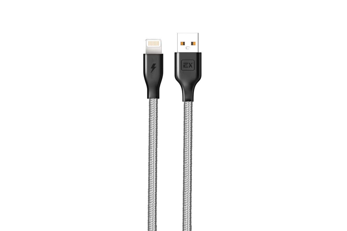 

Кабель Lightning 8-pin-USB, 1A, 1м, серый Exployd Classic (EX-K-496)