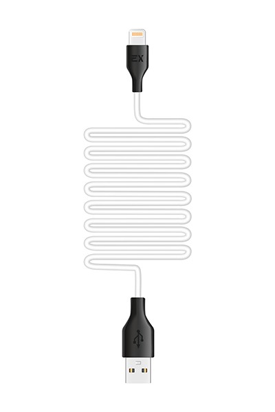

Кабель Lightning 8-pin(m)-USB 2.0(Am), 2.1A, 2м, белый Exployd KEEN (EX-K-1187), 0