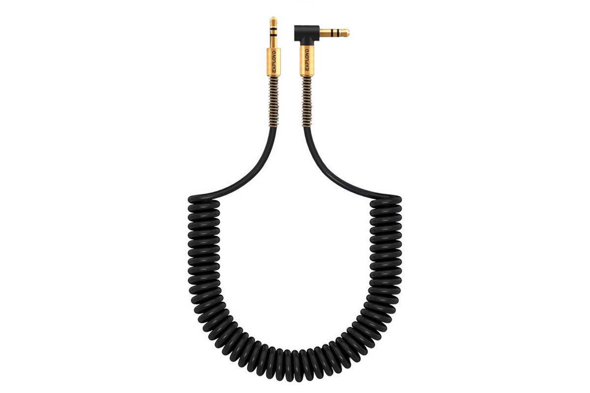 

Кабель Jack 3.5mm(M)-Jack 3.5mm(M) угловой, экранированный, 2м, черный EXPLOYD SONDER (EX-K-645), -