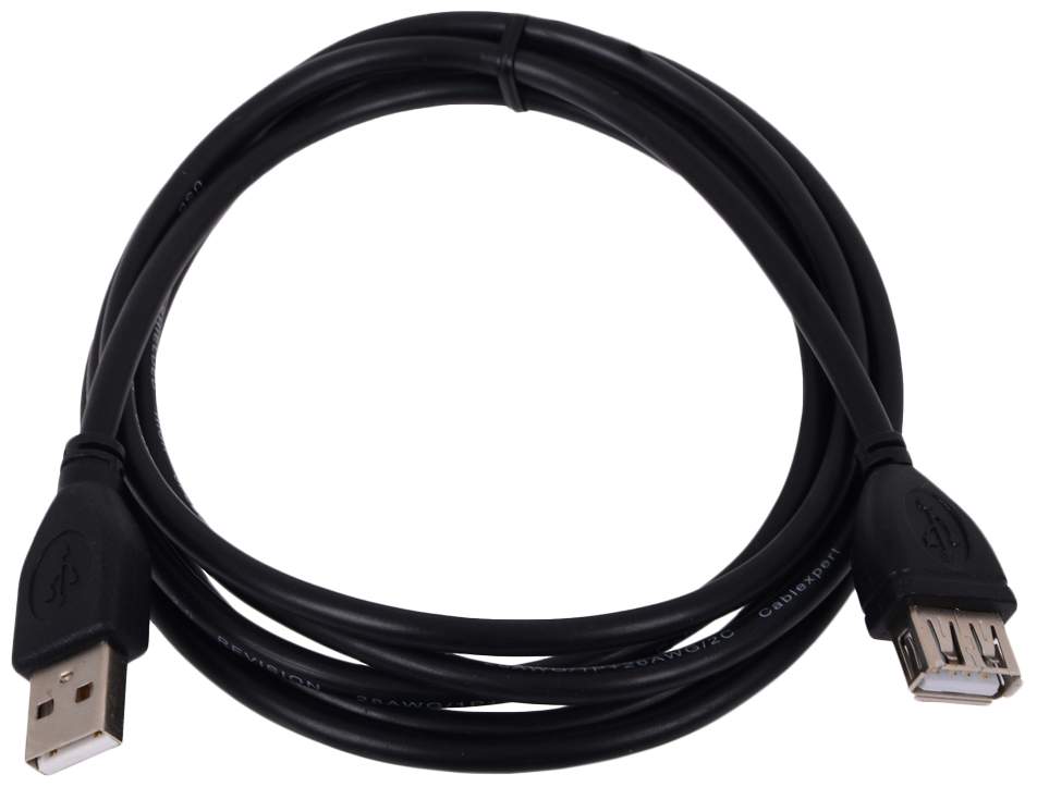 Кабель USB 2.0(Am)-USB 2.0(Af), 3 м, черный Bion