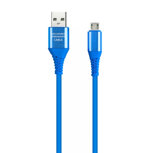 

Кабель USB Type-C (m)-USB, 2A, 1м, синий Smartbuy (iK-3112ERGbox blue)