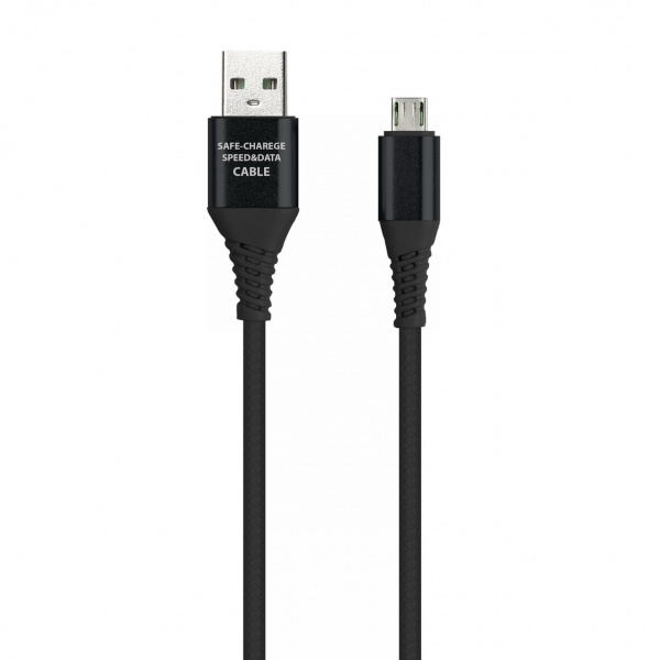 

Кабель USB Type-C (m)-USB, 2A, 1м, черный Smartbuy Gear ( iK-3112ERGbox black)