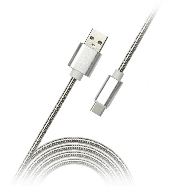 

Кабель USB Type-C-USB, 1м, серебристый Smartbuy (iK-3112silver met )