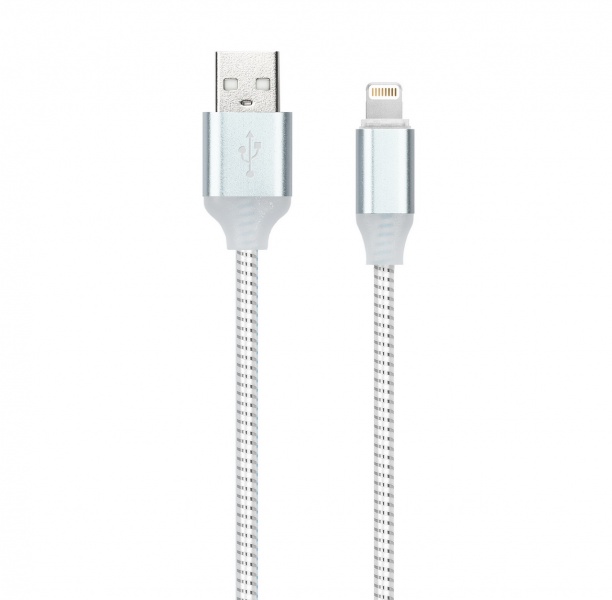 

Кабель USB 2.0(Am)-Lightning 8-pin(m), 1м, белый Smartbuy (iK-512ss white)
