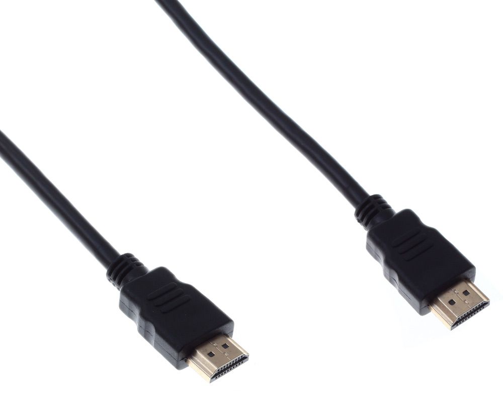 Кабель HDMI(19M)-HDMI(19M) v1.4 4K, экранированный, 3м, черный Buro (HDMI-V1.4-3MC) - фото 1