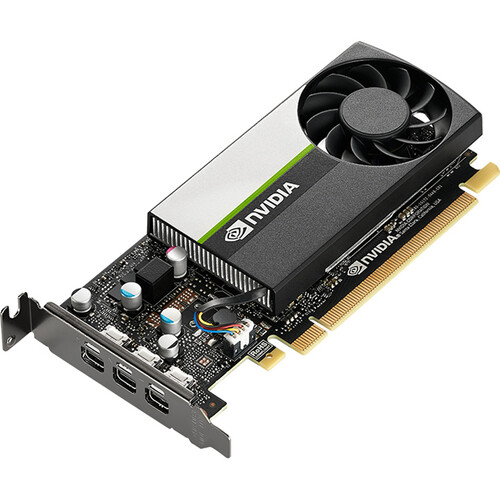 Видеокарта PNY NVIDIA Quadro T400, 2Gb DDR6, 64bit, PCI-E, 3miniDP, Retail (VCNT400-SB) - фото 1