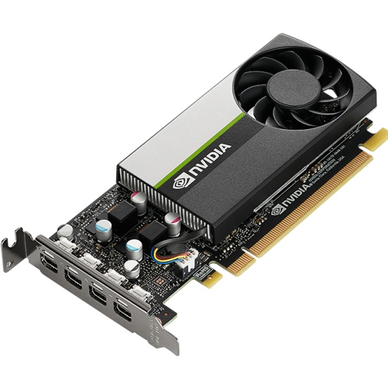 Видеокарта PNY Nvidia Quadro T600, 4Gb DDR6, 128bit, PCI-E, 4miniDP, Retail (VCNT600-PB) - фото 1