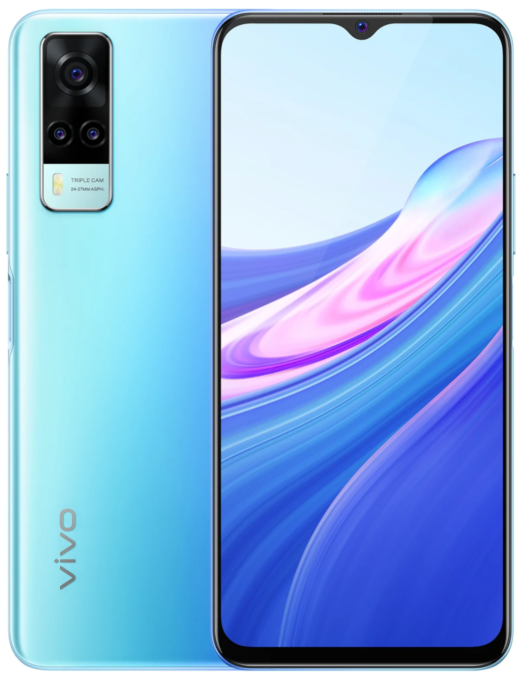 Смартфон Vivo Y31 4Gb/64Gb Android голубой, 956021 купить в Омске в  интернет-магазине e2e4