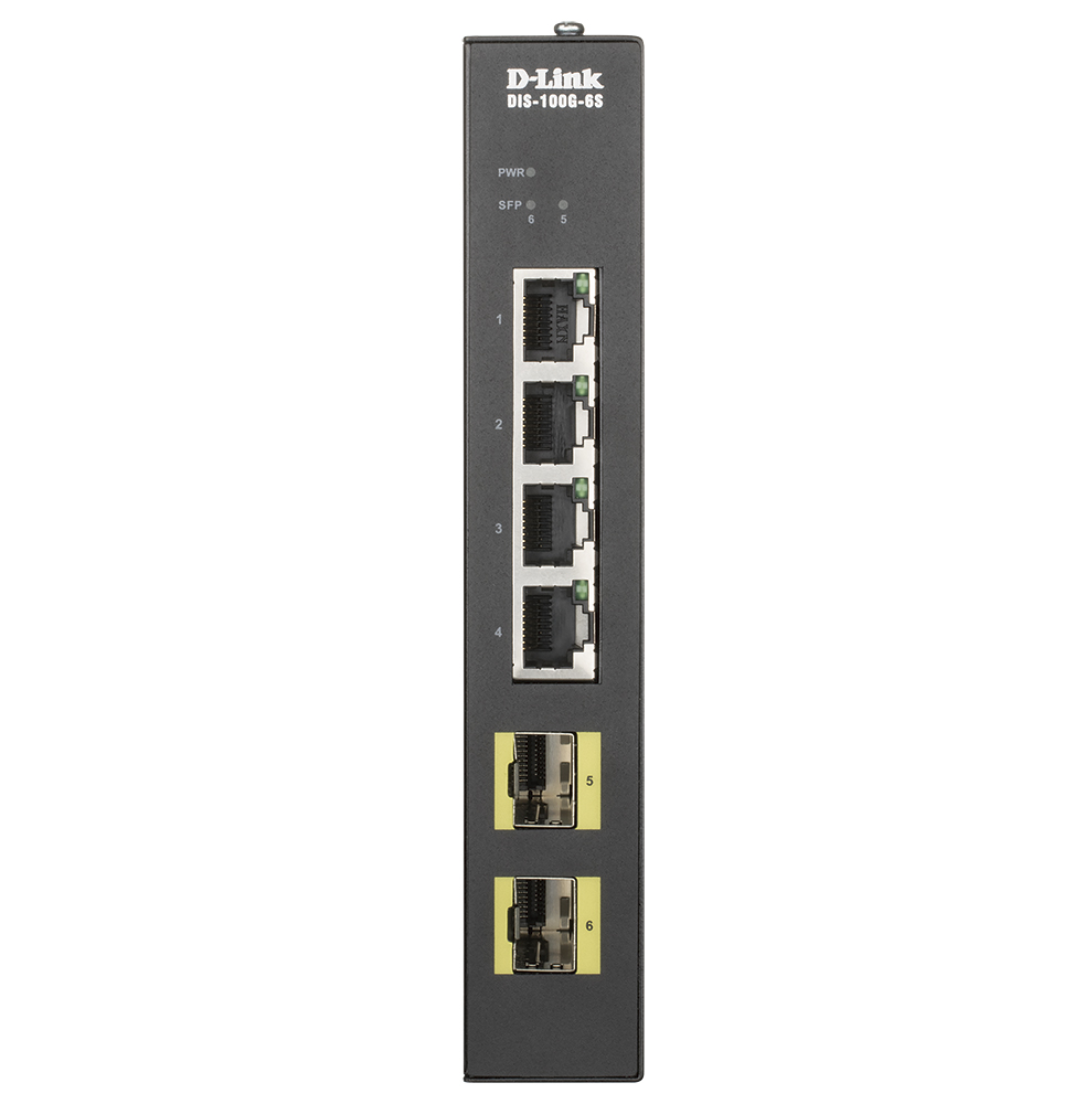 Коммутатор D-link DIS-100G-6S, кол-во портов: 4x1 Гбит/с, кол-во SFP/uplink: SFP 2x1 Гбит/с (DIS-100G-6S/A2A)