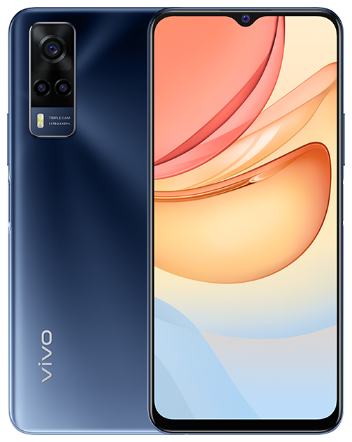 Смартфон Vivo Y53s, 6.58" 2408x1080 IPS, MediaTek Helio G80, 6Gb RAM, 128Gb, 3G/4G, Wi-Fi, BT, 3xCam, 2-Sim, 5000mAh, USB Type-C, Android 11, синий (5658921)