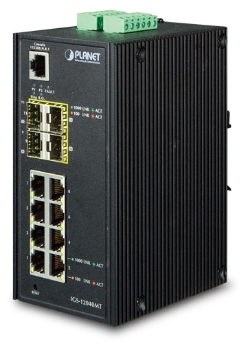 

Коммутатор Planet IGS-12040MT, управляемый, кол-во портов: 8x1 Гбит/с, кол-во SFP/uplink: SFP 4x1 Гбит/с (IGS-12040MT), IGS-12040MT