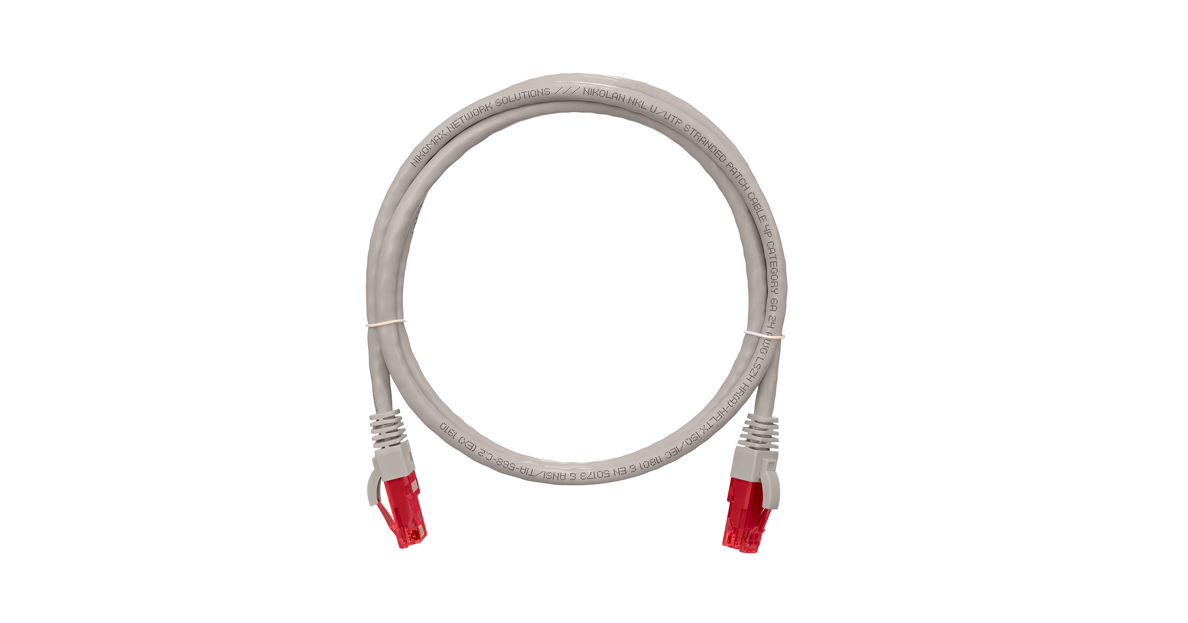 

Патч-корд UTP кат.6a, 1м, RJ45-RJ45, серый, CU, LSZH, NIKOMAX (NMC-PC4UA55B-010-C-GY)