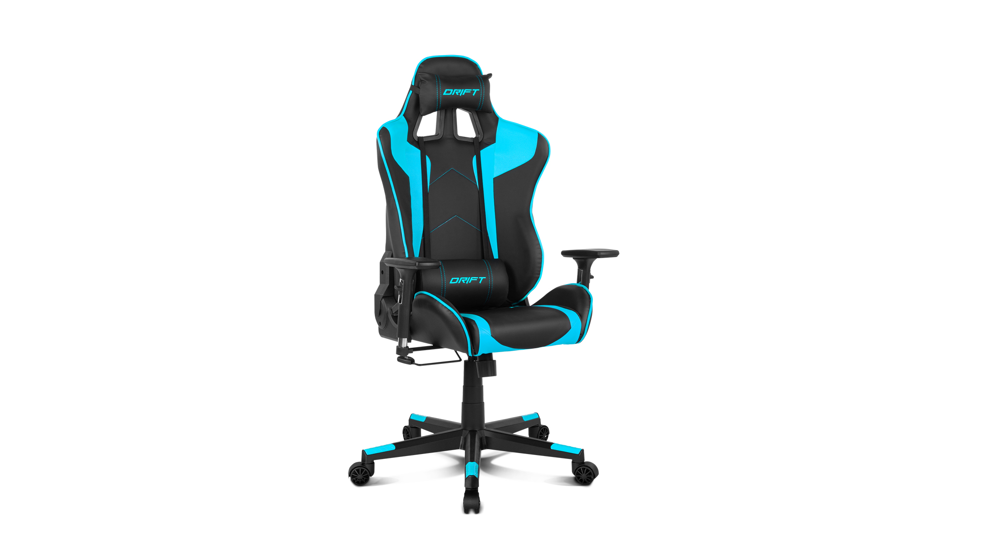 Кресло игровое Drift DR300, черный/синий