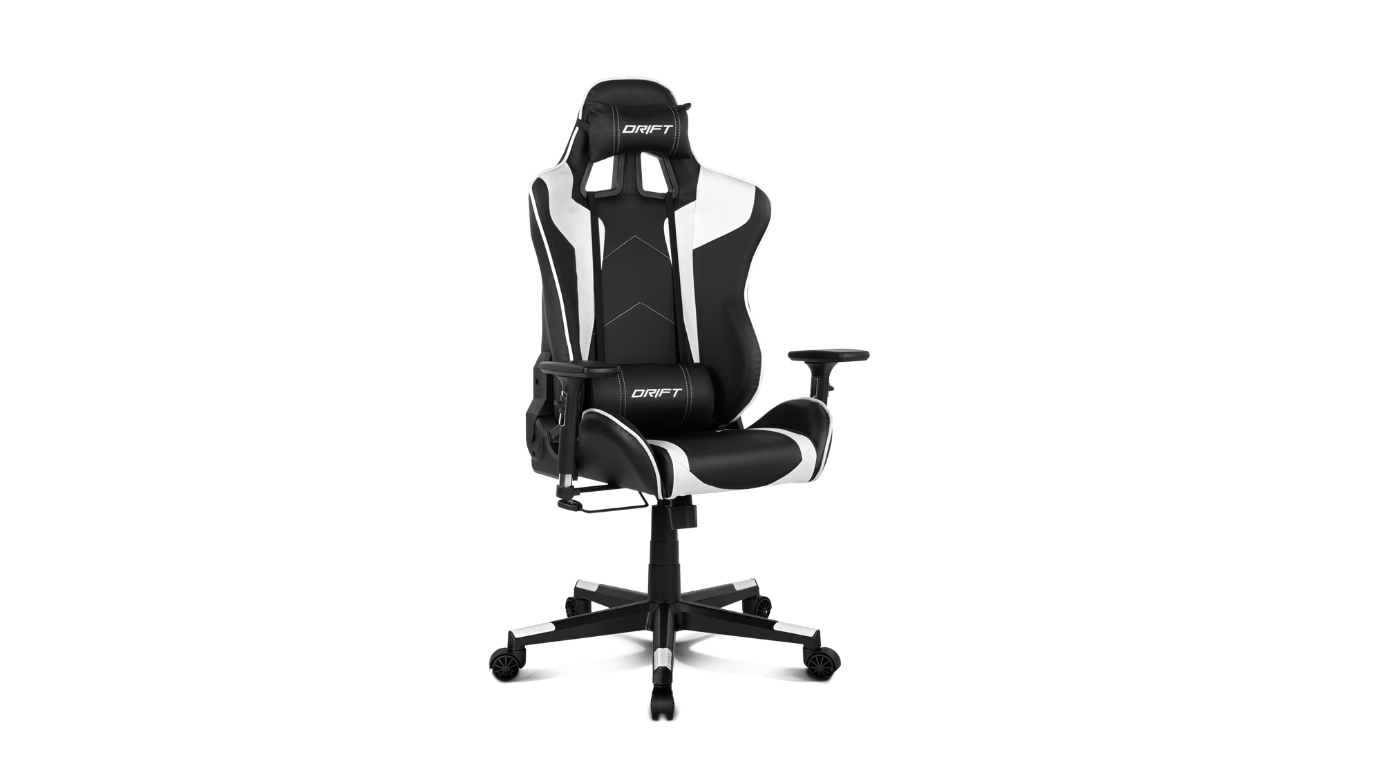 Кресло игровое Drift DR300, черный/белый (DR300BW)
