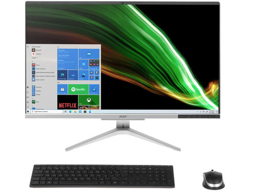 

Моноблок Acer Aspire C27-1655 27" 1920x1080, Intel Core i3-1115G4 3.0GHz, 4Gb RAM, 1Tb HDD, NVIDIA GeForce MX330, WiFi, BT, Cam, DOS, серебристый, клавиатура, мышь (DQ.BGHER.009), C27-1655