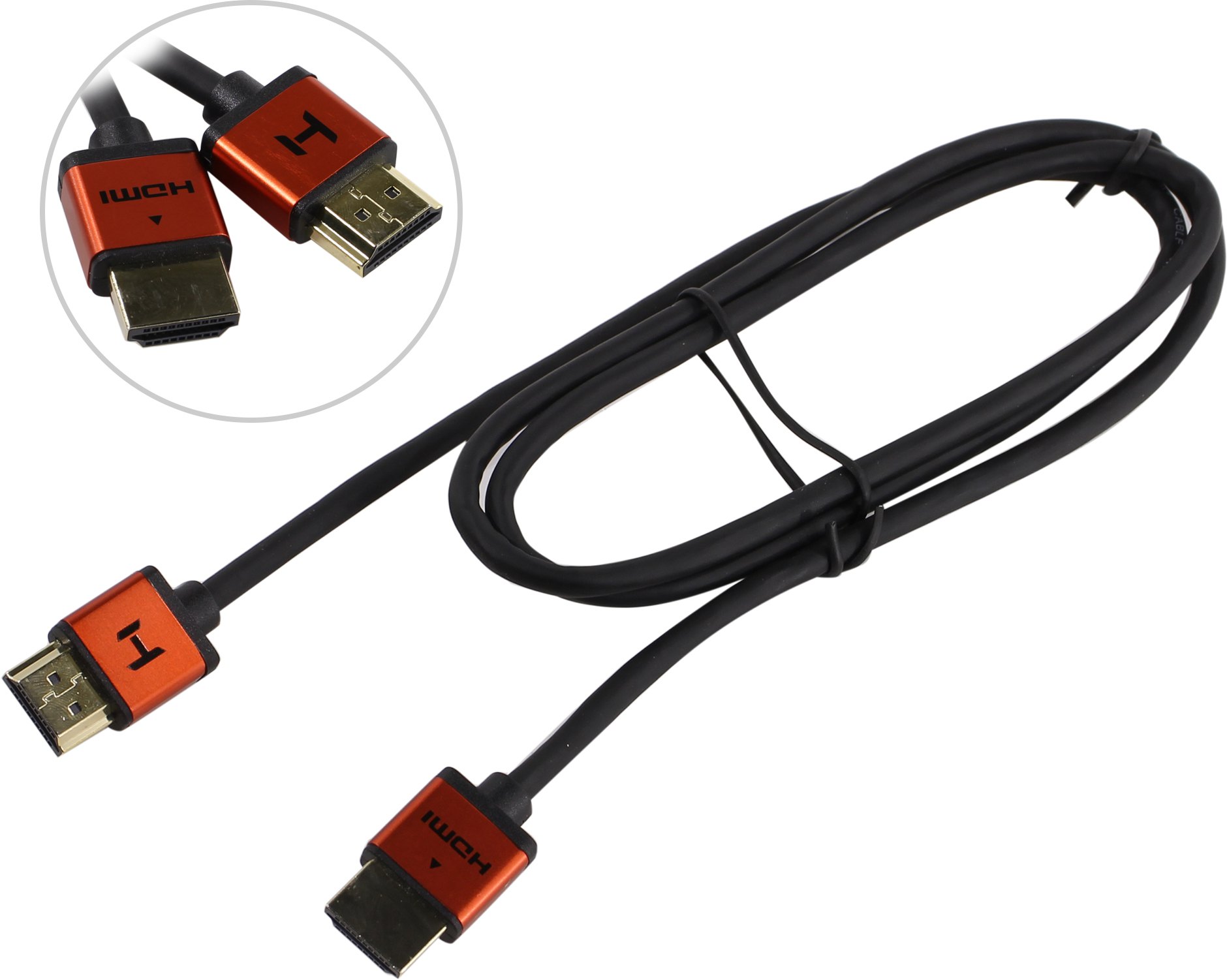 

Кабель HDMI(19M)-HDMI(19M) v1.4 4K, экранированный, черный HARPER (DCHM-791)