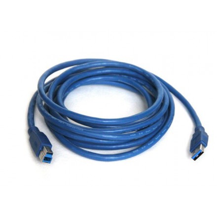 

Кабель USB 3.0(Am)-USB 3.0(Bm), 3м, синий KS-IS (KS-143)