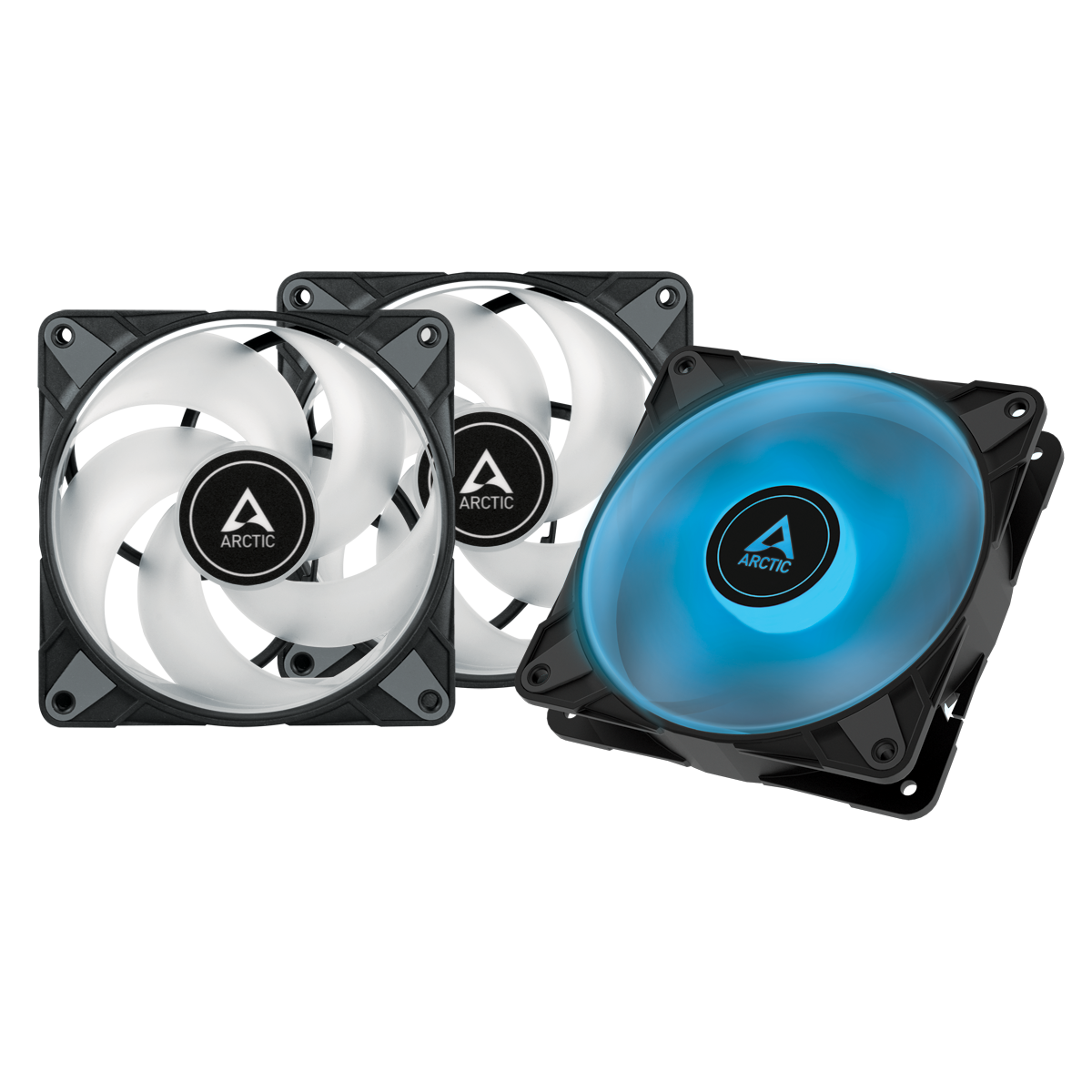 

Набор вентиляторов Arctic Cooling P12 PWM PST RGB 0dB, 120мм, 2000rpm, 4-pin PWM, 3шт, RGB (ACFAN00230A), P12 PWM PST RGB 0dB
