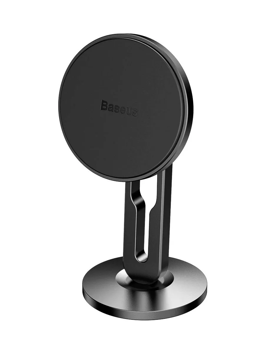 

Держатель автомобильный Baseus Hollow Magnetic SULK-01, магнитный для смартфонов до 7" клеящаяся платформа на панель, черный, SULK-01