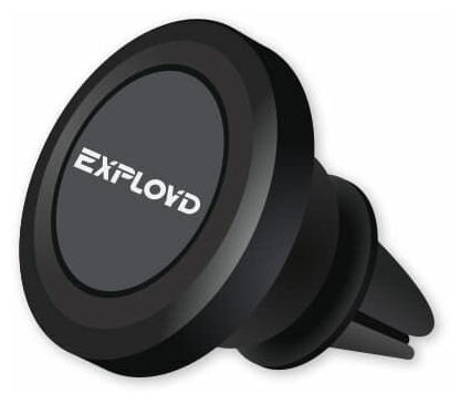 

Держатель автомобильный EXPLOYD EX-H-407, магнитный для смартфонов зажим в воздуховод, черный, EX-H-407