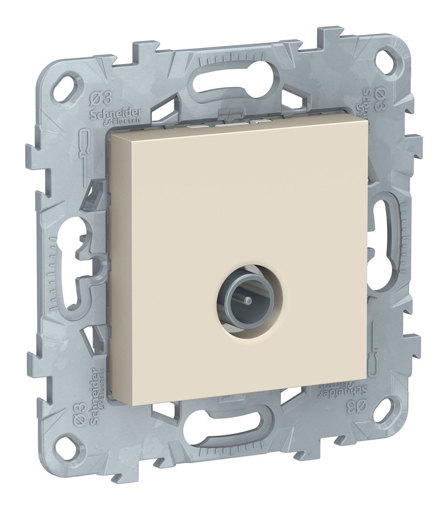 

Розетка TV Schneider Electric Unica New, бежевый, механизм без рамки (NU546244), 0