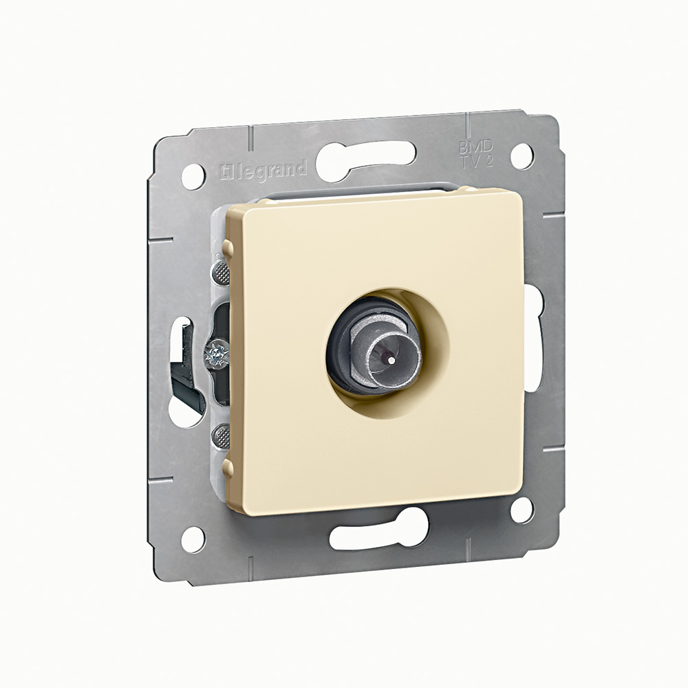 

Розетка TV Legrand Cariva, слоновая кость, механизм без рамки (773779)
