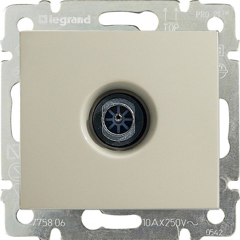 

Розетка TV Legrand Valena, слоновая кость, проходная, без рамки (774331)