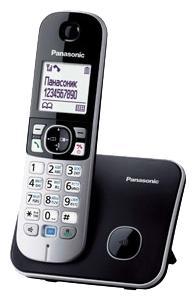 

Радиотелефон Panasonic KX-TG6811, DECT, АОН, черный, KX-TG6811