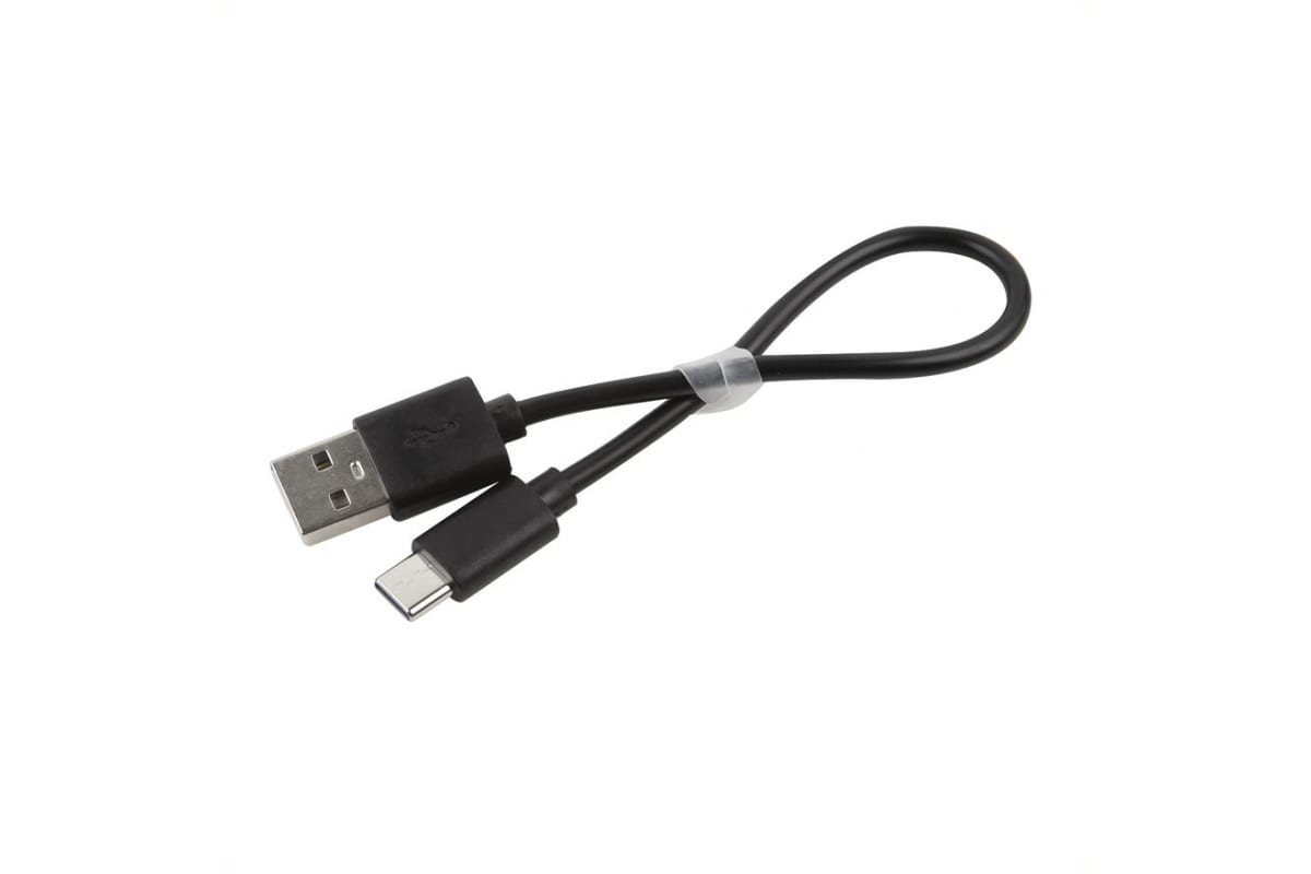 

Кабель USB-USB Type-C, 2A, 20см, черный Red Line (УТ000020234)