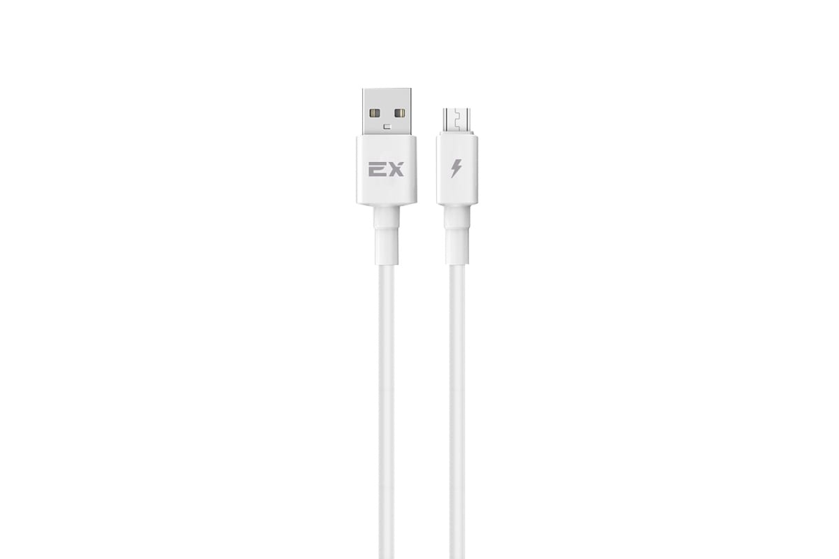 

Кабель Micro USB 2.0(Bm)-USB 2.0(Am), 2A, 1м, белый Exployd RASH (EX-K-1149)