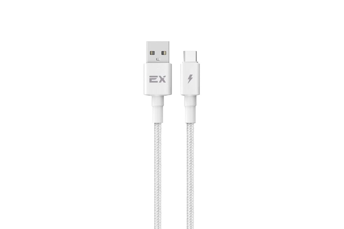 

Кабель USB 2.0 Type-C(m)-USB 2.0(Am), 2A, 1м, белый Exployd RASH (EX-K-1159), 0